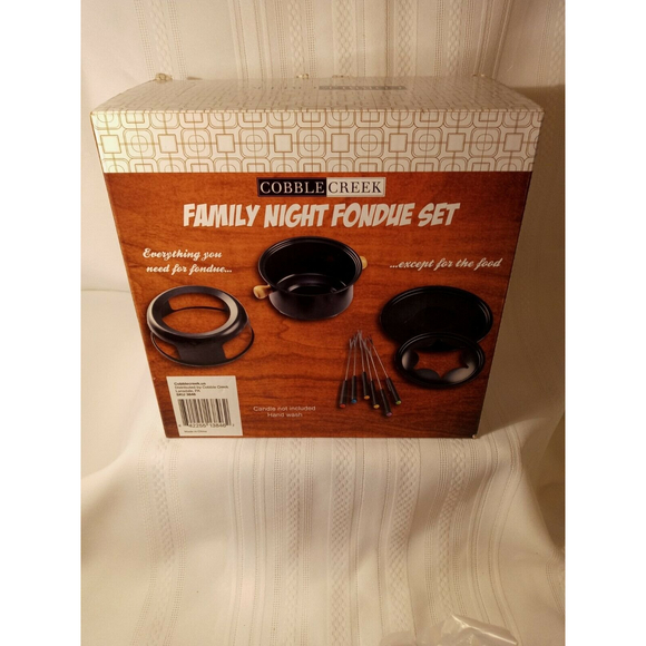 Cobble Creek Family Night Fondue Set - NEW Open Box - Picture 2 of 10